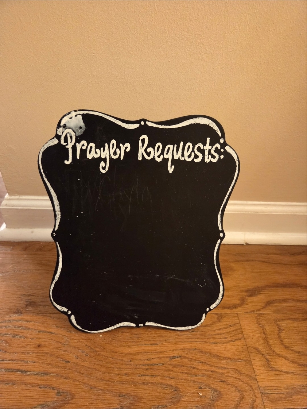 Chalkboard Prayer Requests Sign - Black